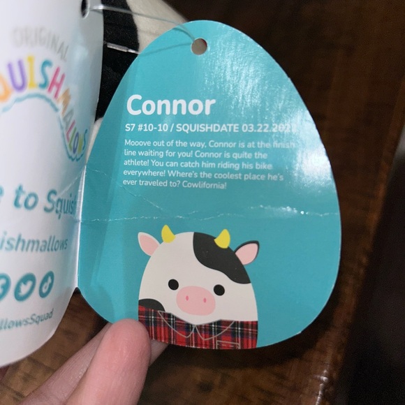 EUC Squishmallow Connor The Cow - Picture 4 of 4